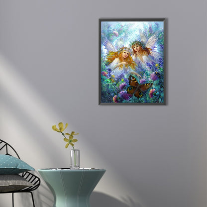 Angel Girl - AB Round Drill Diamond Painting 40*55CM