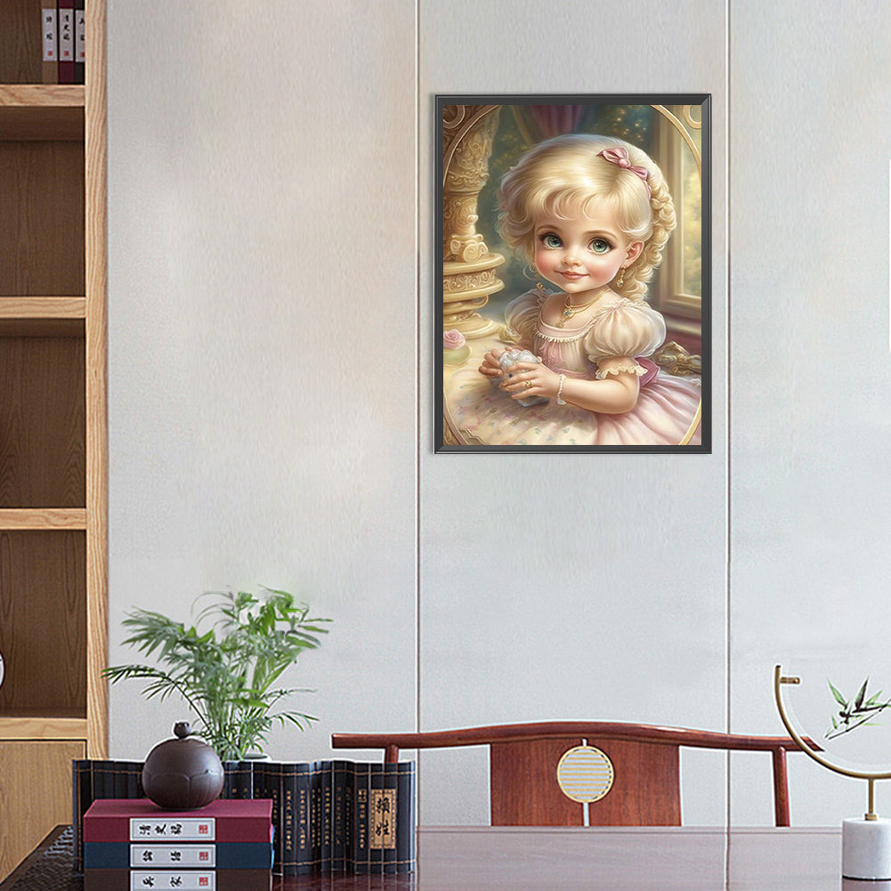 Angel Girl - AB Round Drill Diamond Painting 40*55CM