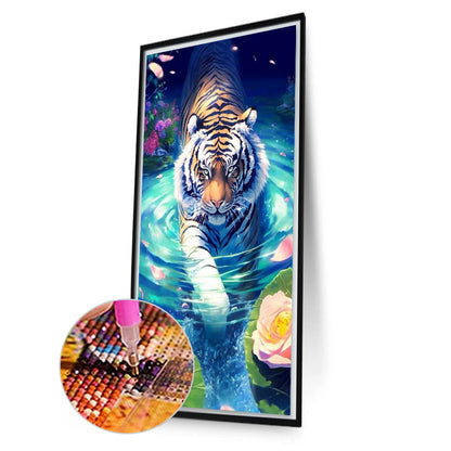 Tiger - AB Round Drill Diamond Painting 40*70CM