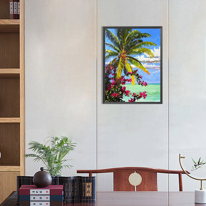 Coconut Beach - Full Round Drill Diamond Painting 30*40CM