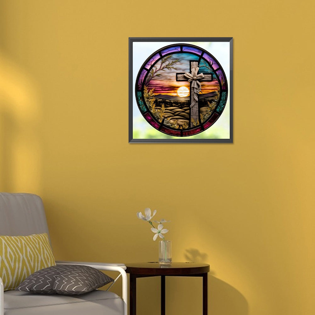 Cross - Full Round Drill Diamond Painting 30*30CM