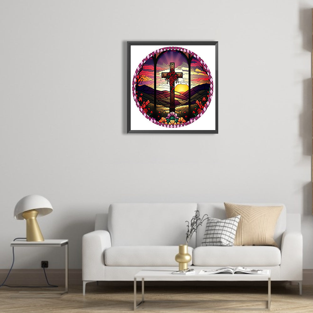 Cross - Full Round Drill Diamond Painting 30*30CM