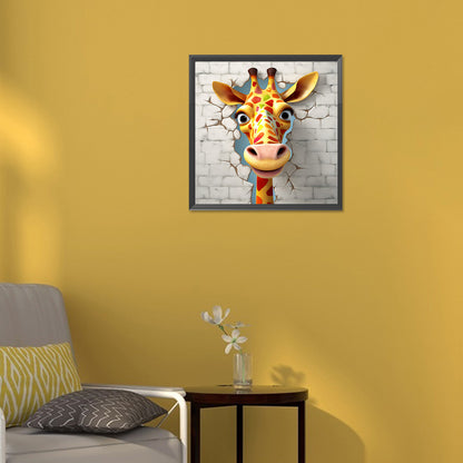 Small Animals Breaking Through The Wall - Full Round Drill Diamond Painting 30*30CM