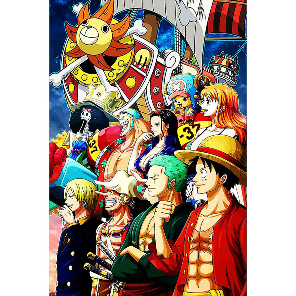 One Piece Family Portrait - Full Round Drill Diamond Painting 40*60CM