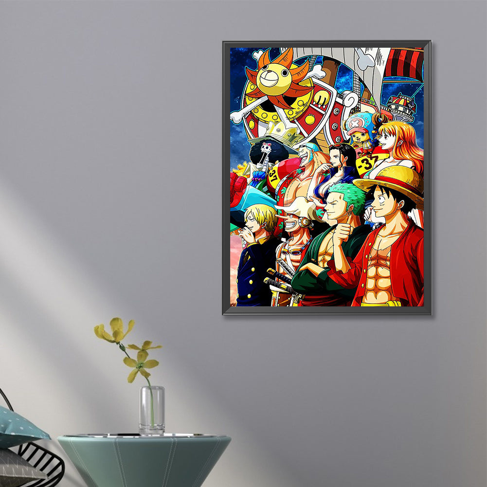 One Piece Family Portrait - Full Round Drill Diamond Painting 40*60CM