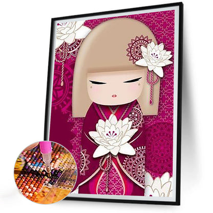 Japanese Doll - Full Round Drill Diamond Painting 30*40CM