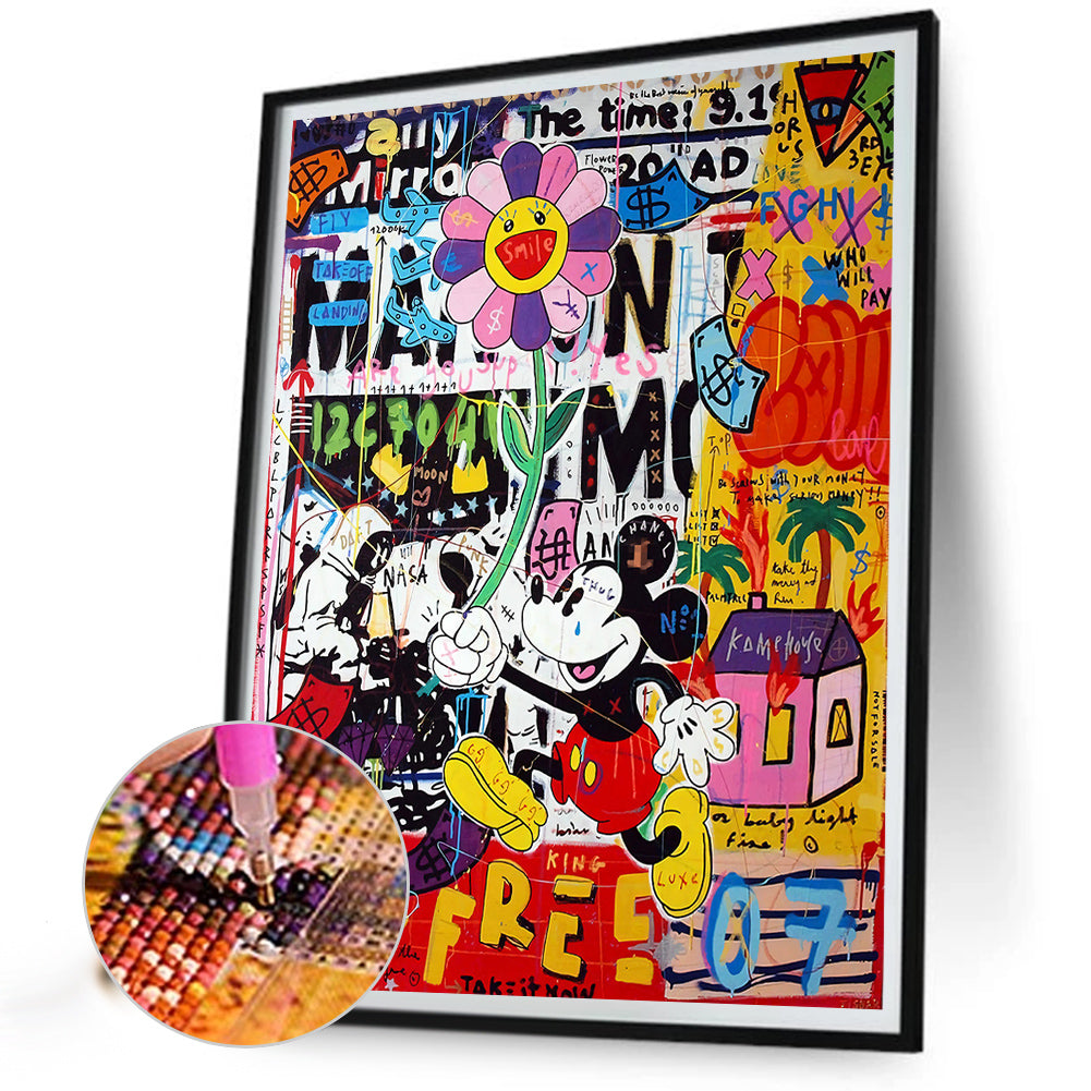 Disney Mickey - Full Round Drill Diamond Painting 50*60CM