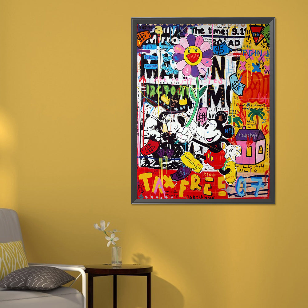 Disney Mickey - Full Round Drill Diamond Painting 50*60CM