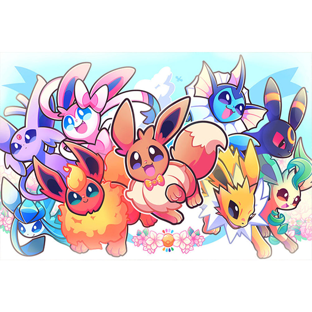 Pokemon - Full Round Drill Diamond Painting 60*40CM