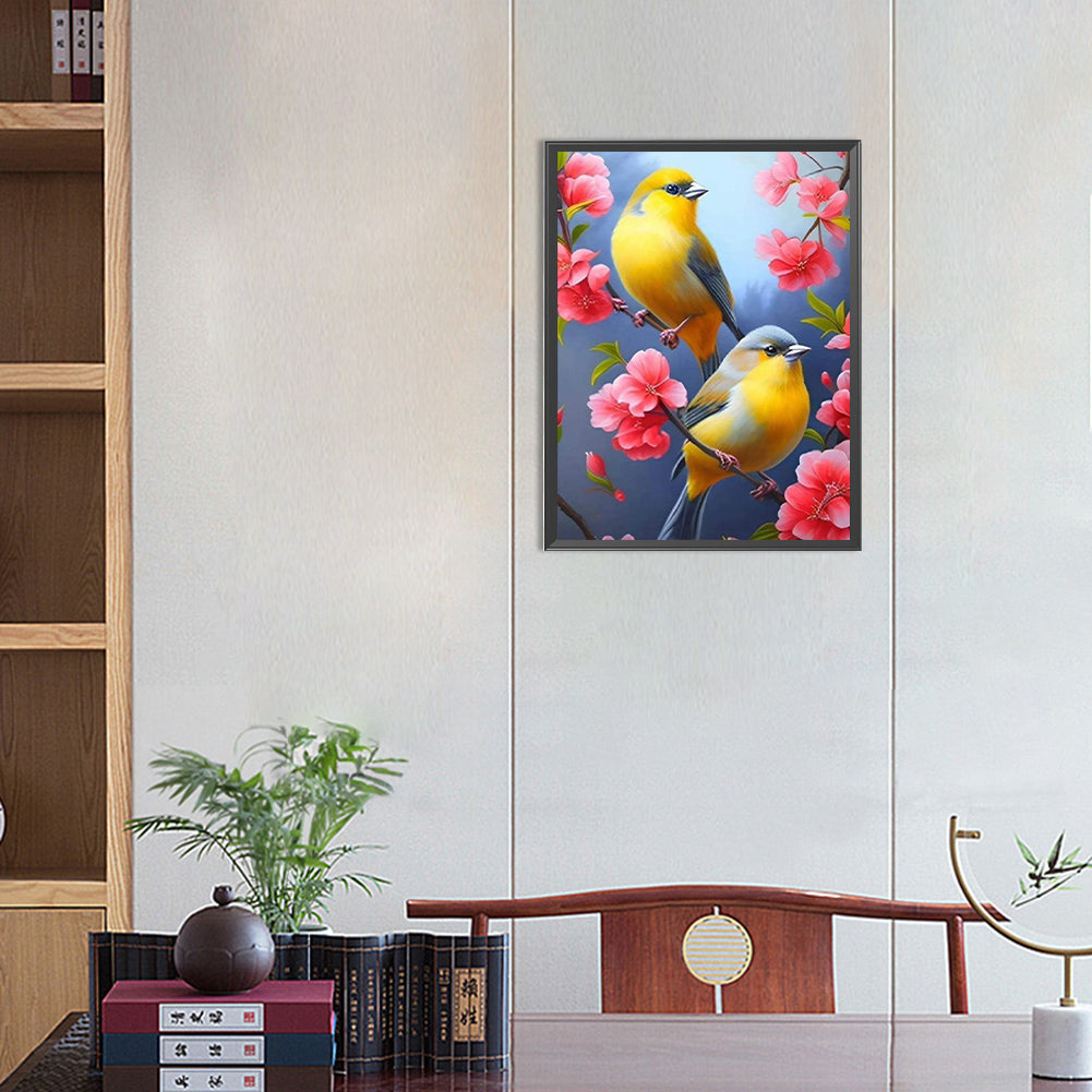 Birdsong - Full Round Drill Diamond Painting 30*40CM