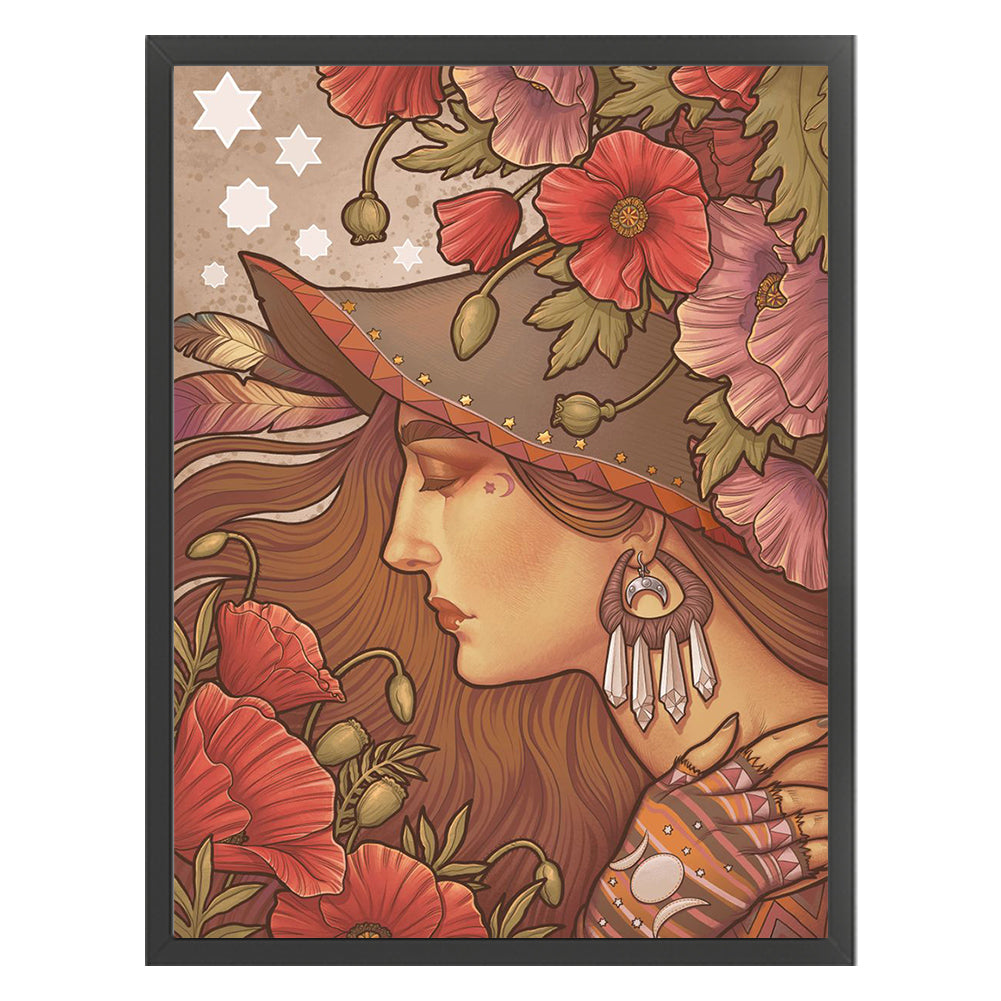 Witch - 11CT Stamped Cross Stitch 40*55CM