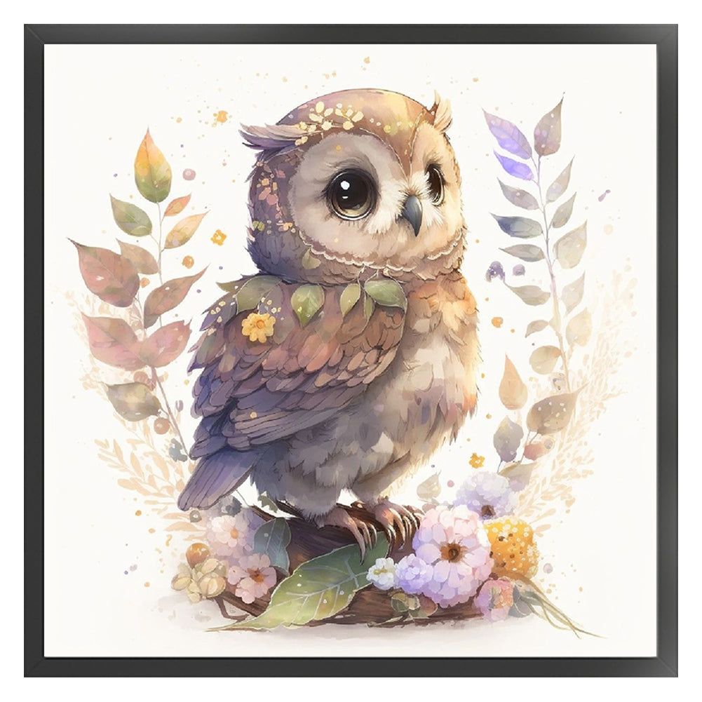 Owl - 11CT Stamped Cross Stitch 50*50CM