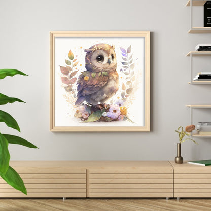 Owl - 11CT Stamped Cross Stitch 50*50CM