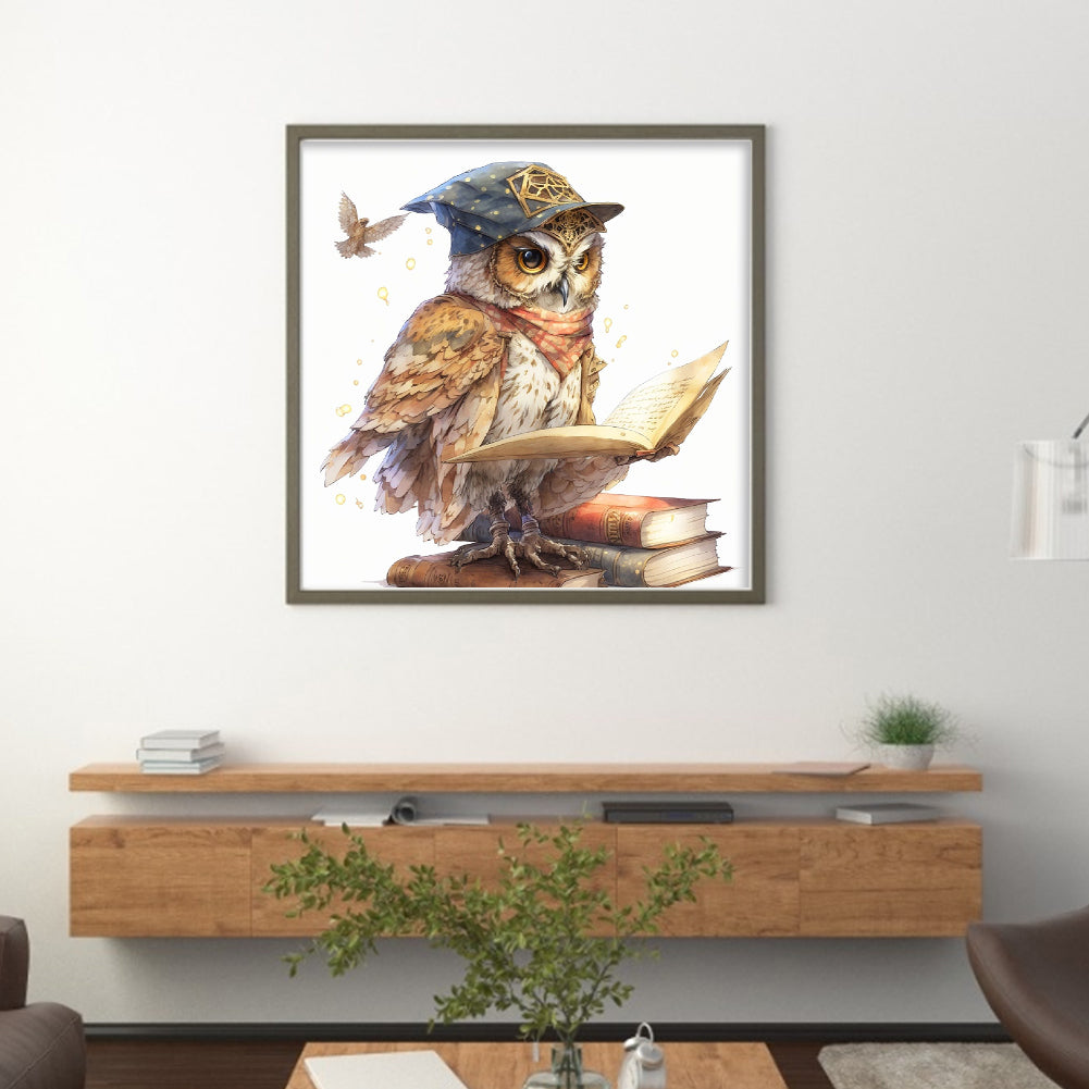 Owl - 11CT Stamped Cross Stitch 50*50CM