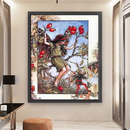Flower Fairy - 11CT Stamped Cross Stitch 50*60CM