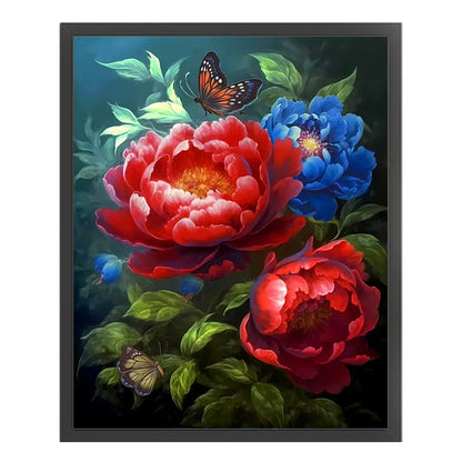 Peony - 11CT Stamped Cross Stitch 40*50CM