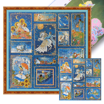 Fairy Tale Dreamland - 11CT Stamped Cross Stitch 50*50CM