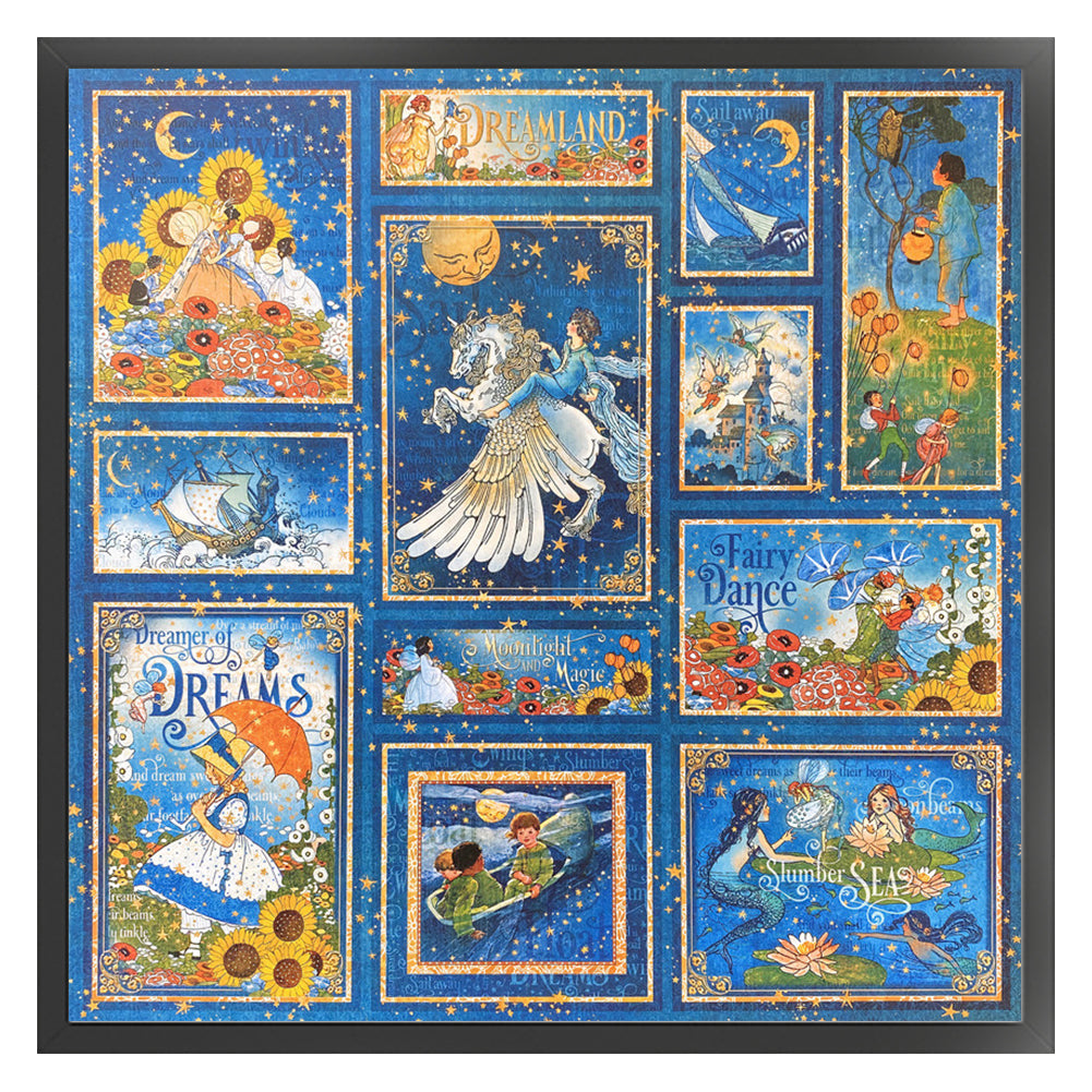 Fairy Tale Dreamland - 11CT Stamped Cross Stitch 50*50CM