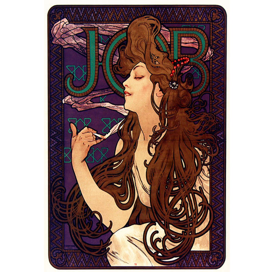 Job Cigarette Advertisement-Musha - 11CT Stamped Cross Stitch 50*70CM