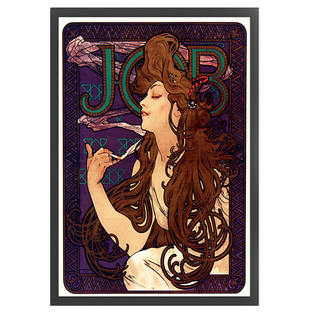 Job Cigarette Advertisement-Musha - 11CT Stamped Cross Stitch 50*70CM