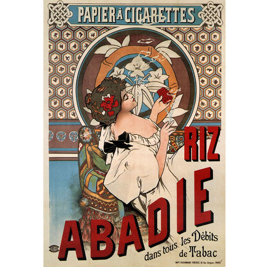 Advertising Woman - 11CT Stamped Cross Stitch 50*70CM