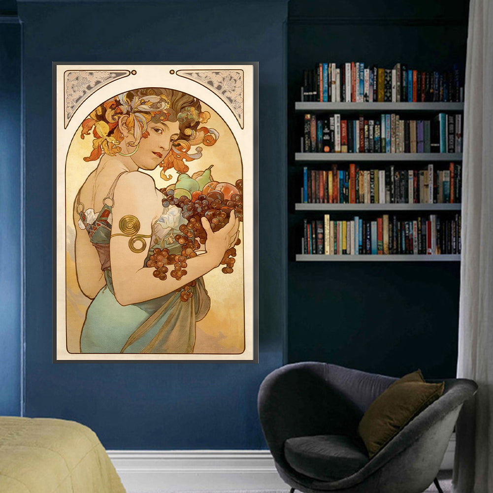 Flower Woman - 11CT Stamped Cross Stitch 50*78CM