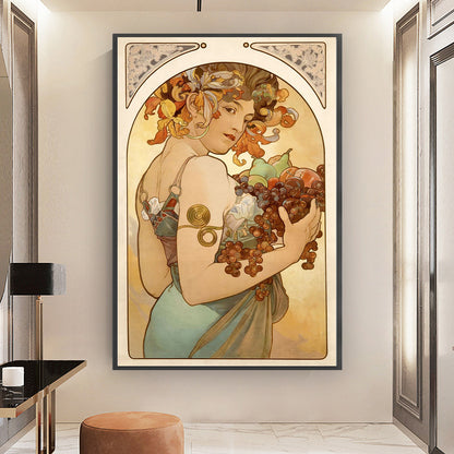 Flower Woman - 11CT Stamped Cross Stitch 50*78CM