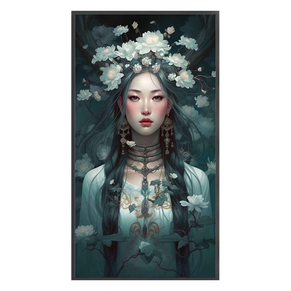 Lotus Beauty - 11CT Stamped Cross Stitch 50*90CM
