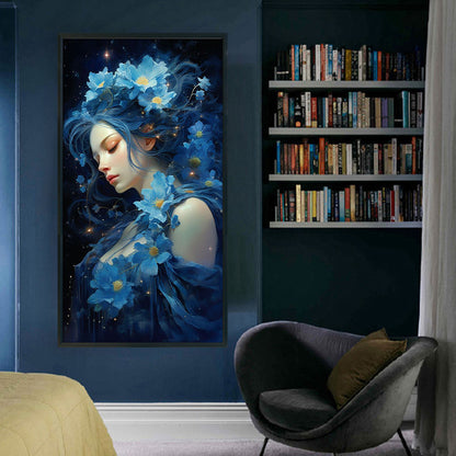 Delphinium Beauty - 11CT Stamped Cross Stitch 50*90CM