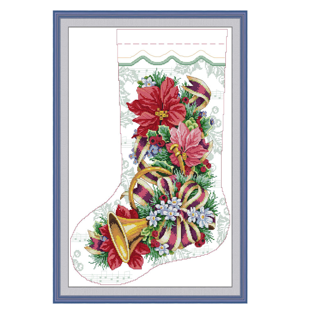 Gabriel In Christmas Stockings - 16CT Stamped Cross Stitch 37*52CM(Joy Sunday)