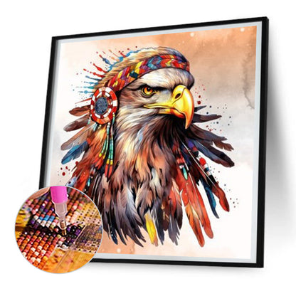 Indian Style Eagle - Full Round Drill Diamond Painting 30*30CM