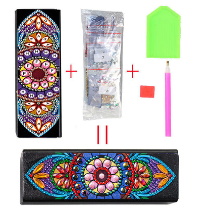 DIY Diamond Painting Eyeglass Case Mandala Flowers Sunglasses Cases Storage Case