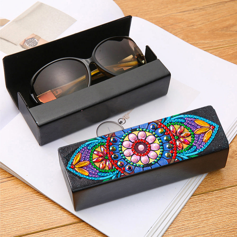DIY Diamond Painting Eyeglass Case Mandala Flowers Sunglasses Cases Storage Case