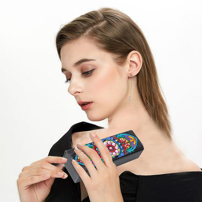 DIY Diamond Painting Eyeglass Case Mandala Flowers Sunglasses Cases Storage Case