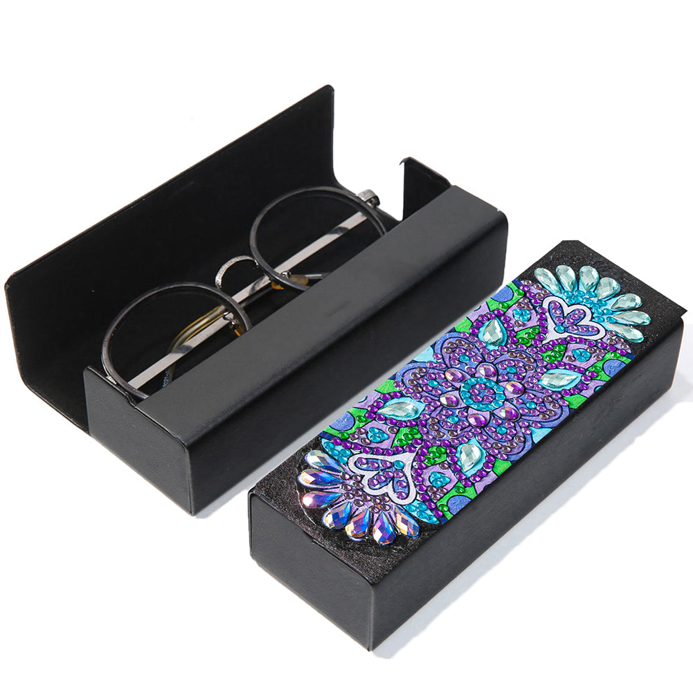 DIY Diamond Painting Eyeglass Case Mandala Flowers Sunglasses Cases Storage Case