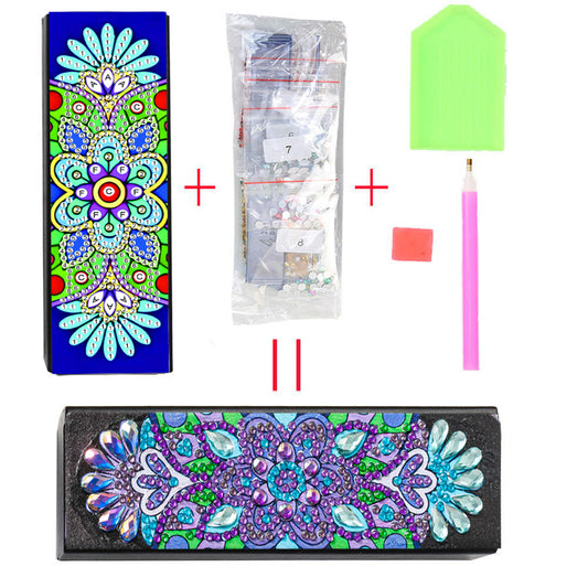 DIY Diamond Painting Eyeglass Case Mandala Flowers Sunglasses Cases Storage Case