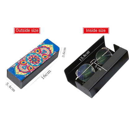 DIY Diamond Painting Eyeglass Case Mandala Flowers Sunglasses Cases Storage Case