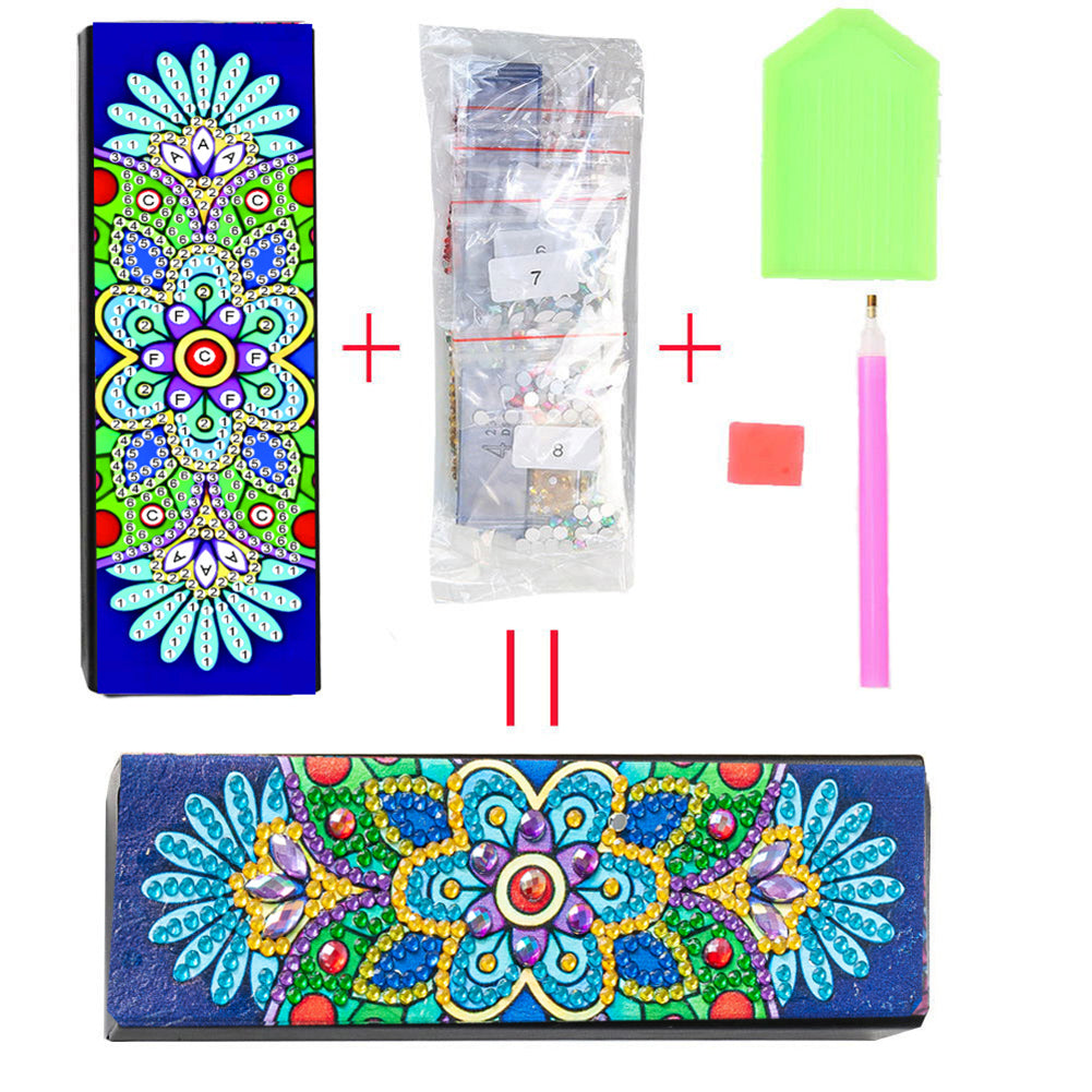 DIY Diamond Painting Eyeglass Case Mandala Flowers Sunglasses Cases Storage Case