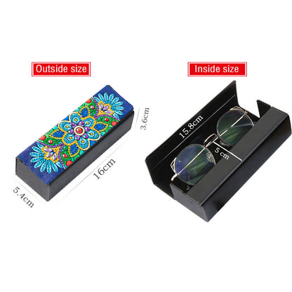 DIY Diamond Painting Eyeglass Case Mandala Flowers Sunglasses Cases Storage Case