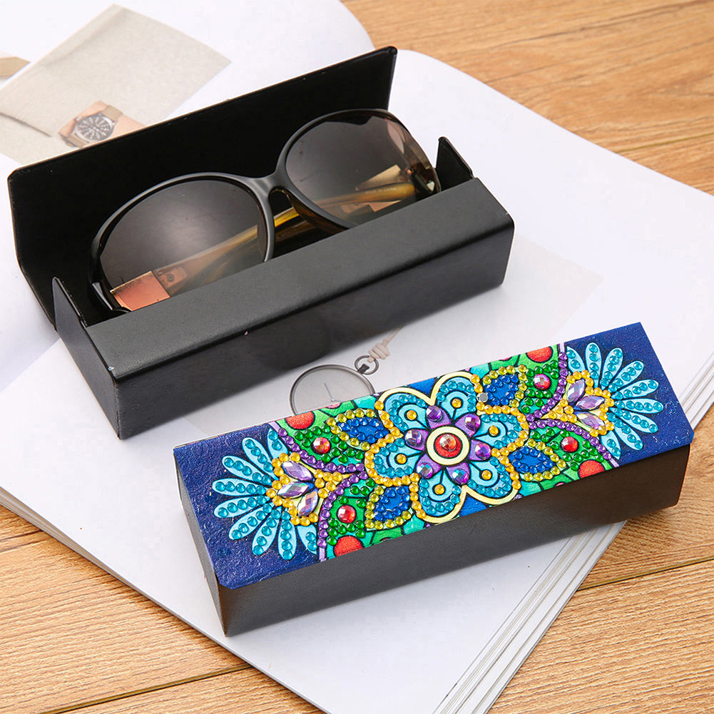 DIY Diamond Painting Eyeglass Case Mandala Flowers Sunglasses Cases Storage Case