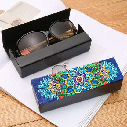 DIY Diamond Painting Eyeglass Case Mandala Flowers Sunglasses Cases Storage Case