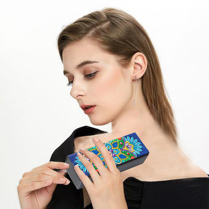 DIY Diamond Painting Eyeglass Case Mandala Flowers Sunglasses Cases Storage Case