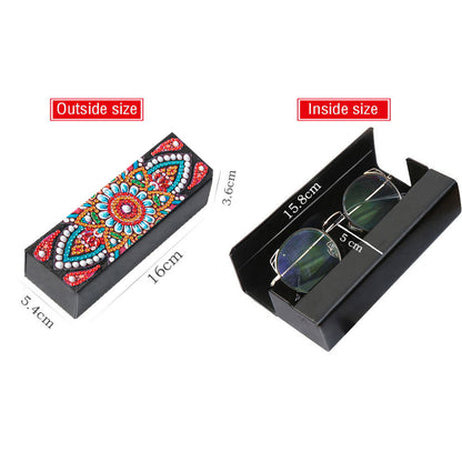 DIY Diamond Painting Eyeglass Case Mandala Flowers Sunglasses Cases Storage Case