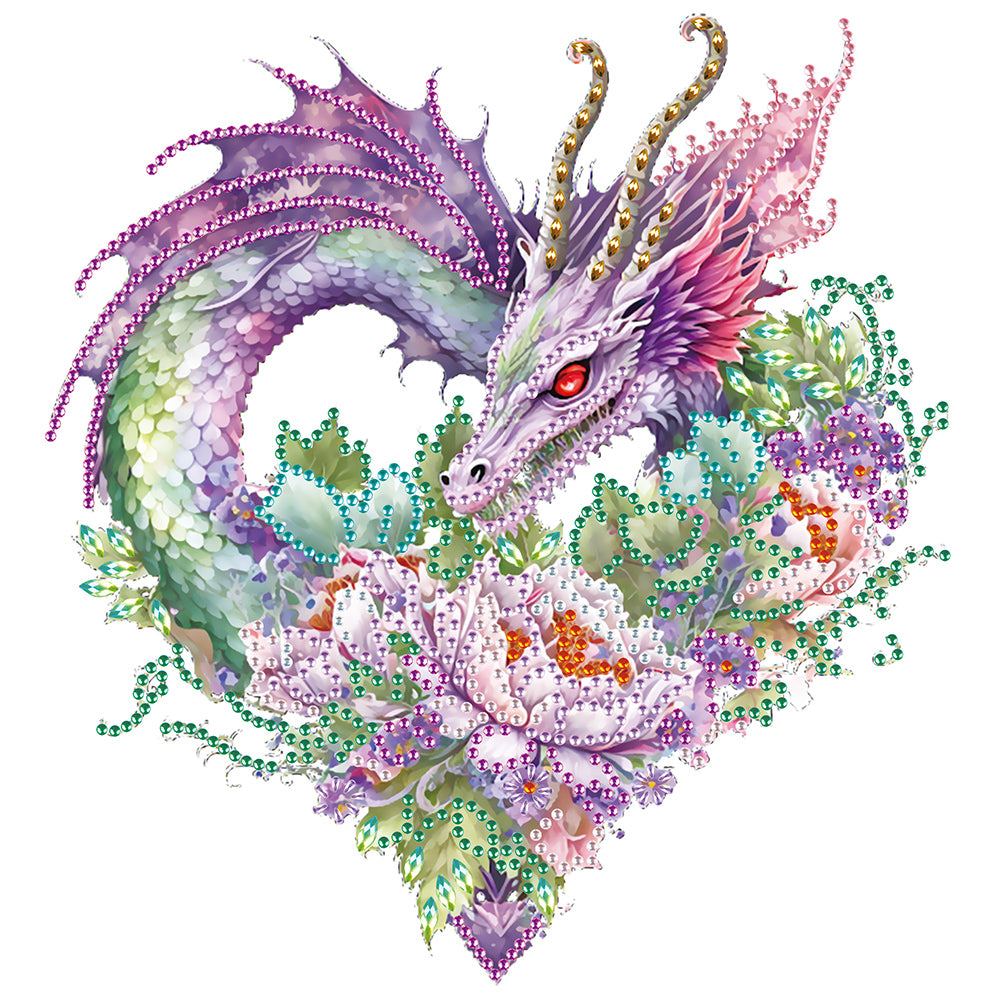 Dragon Art - Special Shaped Drill Diamond Painting 30*30CM