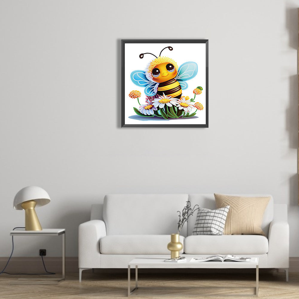 Little Bee - Special Shaped Drill Diamond Painting 30*30CM