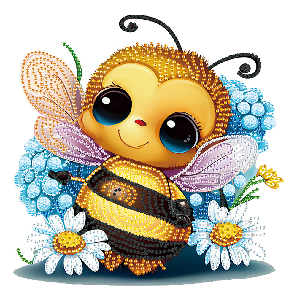 Little Bee - Special Shaped Drill Diamond Painting 30*30CM