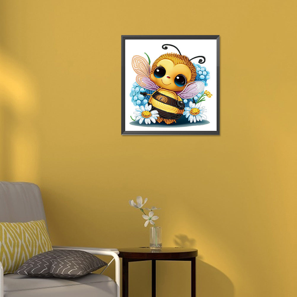 Little Bee - Special Shaped Drill Diamond Painting 30*30CM