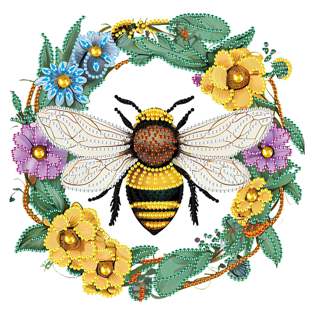 Little Bee - Special Shaped Drill Diamond Painting 30*30CM