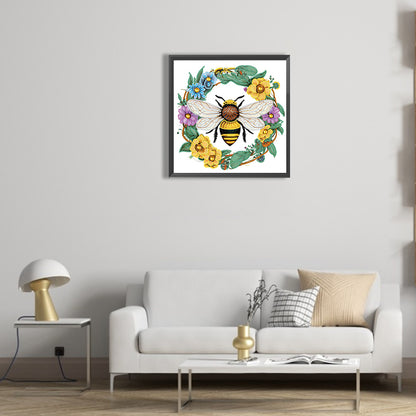 Little Bee - Special Shaped Drill Diamond Painting 30*30CM