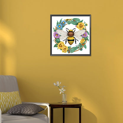 Little Bee - Special Shaped Drill Diamond Painting 30*30CM
